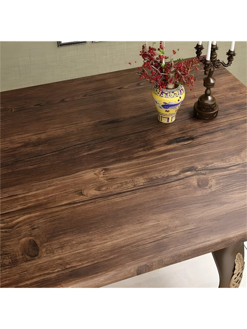 Thick Brown Birch Wood Contact Paper Self Adhesive Wallpaper15.8"x78.8"